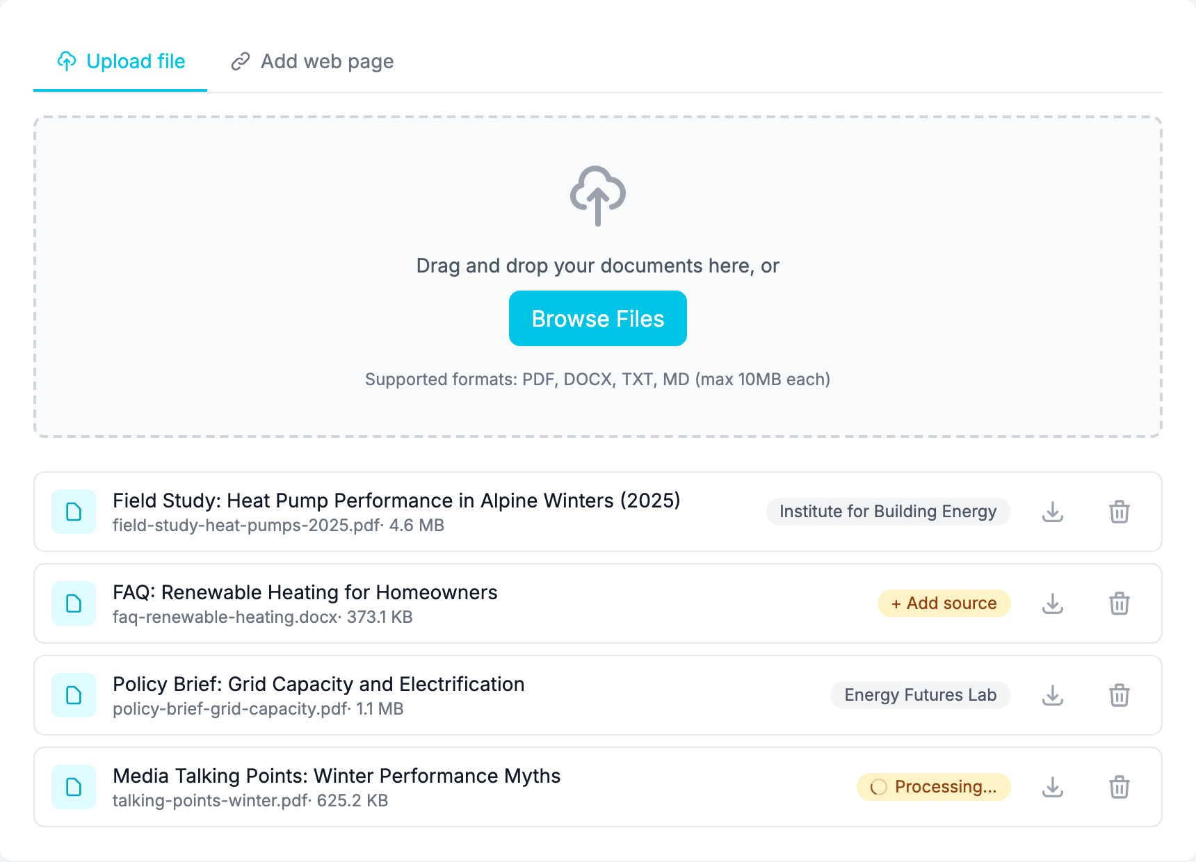Build Your Knowledge Base