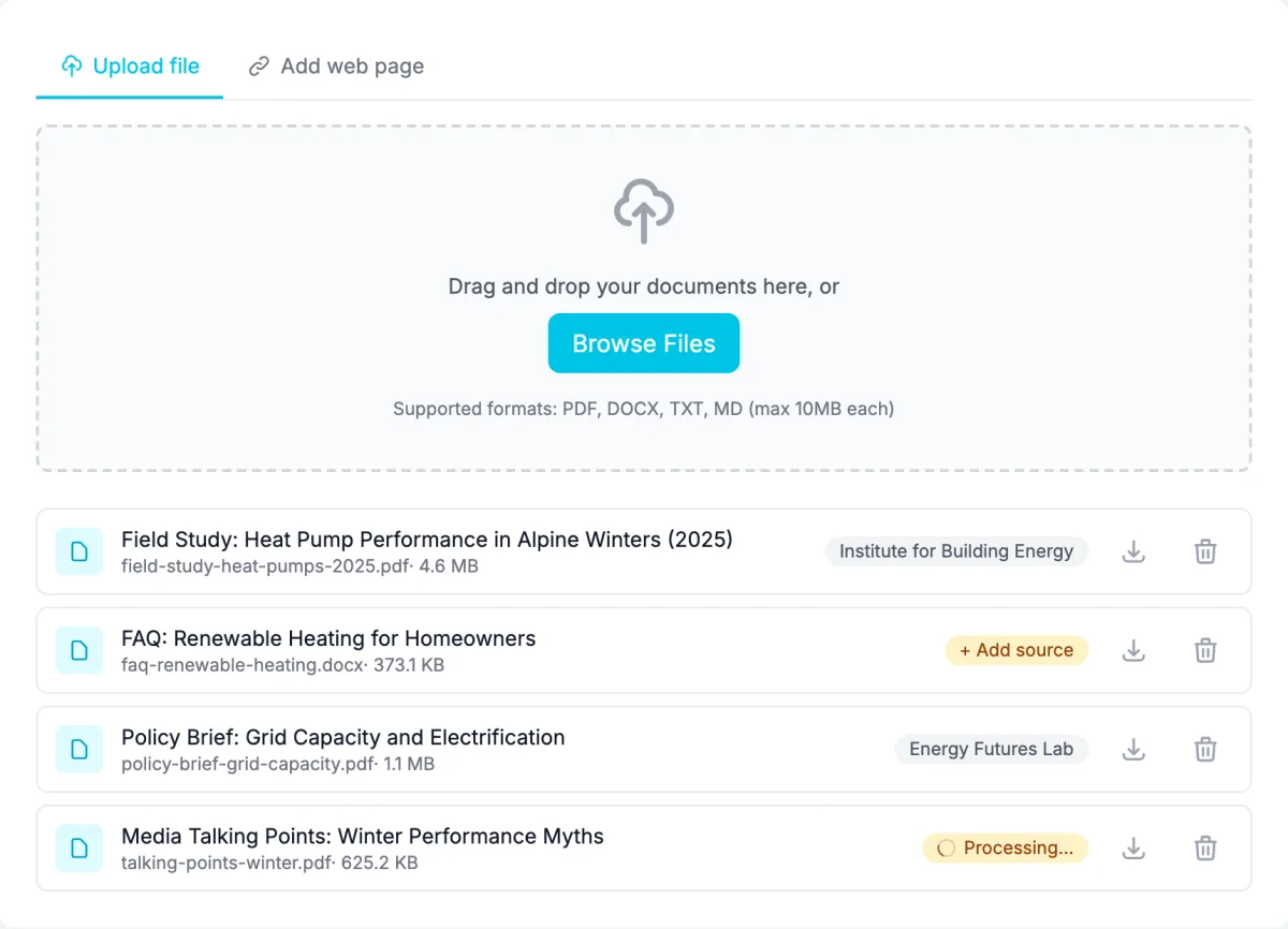 Build Your Knowledge Base